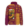 Brisbane Broncos Padded Jacket Christmas Magic Knit Style Winter Glow