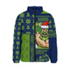 Canberra Raiders Padded Jacket Christmas Magic Knit Style Winter Glow