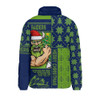 Canberra Raiders Padded Jacket Christmas Magic Knit Style Winter Glow