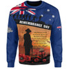 Australia Sweatshirt Remembrance Day Australia Honour The Fallen Australia Sweatshirt Remembrance Day Australia Honour The Fallen