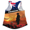 Australia Women Racerback Singlet Remembrance Day Australia Honour The Fallen Australia Women Racerback Singlet Remembrance Day Australia Honour The Fallen
