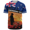 Australia Baseball Shirt Remembrance Day Australia Honour The Fallen Australia Baseball Shirt Remembrance Day Australia Honour The Fallen