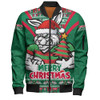 South Sydney Rabbitohs Bomber Jacket Merry Christmas Festive Spirit Edition South Sydney Rabbitohs Bomber Jacket Merry Christmas Festive Spirit Edition