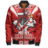 St. George Illawarra Dragons Bomber Jacket Merry Christmas Festive Spirit Edition St. George Illawarra Dragons Bomber Jacket Merry Christmas Festive Spirit Edition