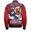 Sydney Roosters Bomber Jacket Merry Christmas Festive Spirit Edition Sydney Roosters Bomber Jacket Merry Christmas Festive Spirit Edition