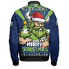 Canberra Raiders Bomber Jacket Merry Christmas Festive Spirit Edition Canberra Raiders Bomber Jacket Merry Christmas Festive Spirit Edition