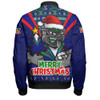 New Zealand Warriors Bomber Jacket Merry Christmas Festive Spirit Edition
