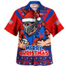 Newcastle Knights Hawaiian Shirt Merry Christmas Festive Spirit Edition Newcastle Knights Hawaiian Shirt Merry Christmas Festive Spirit Edition