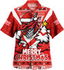 St. George Illawarra Dragons Hawaiian Shirt Merry Christmas Festive Spirit Edition