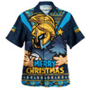 Gold Coast Titans Hawaiian Shirt Merry Christmas Festive Spirit Edition