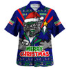 New Zealand Warriors Hawaiian Shirt Merry Christmas Festive Spirit Edition New Zealand Warriors Hawaiian Shirt Merry Christmas Festive Spirit Edition