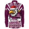 Manly Warringah Sea Eagles Long Sleeve Shirt Merry Christmas Festive Spirit Edition Manly Warringah Sea Eagles Long Sleeve Shirt Merry Christmas Festive Spirit Edition