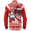 St. George Illawarra Dragons Long Sleeve Shirt Merry Christmas Festive Spirit Edition St. George Illawarra Dragons Long Sleeve Shirt Merry Christmas Festive Spirit Edition