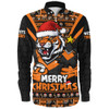 Wests Tigers Long Sleeve Shirt Merry Christmas Festive Spirit Edition Wests Tigers Long Sleeve Shirt Merry Christmas Festive Spirit Edition