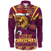 Brisbane Broncos Long Sleeve Shirt Merry Christmas Festive Spirit Edition Brisbane Broncos Long Sleeve Shirt Merry Christmas Festive Spirit Edition