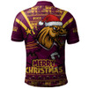 Brisbane Broncos Polo Shirt Merry Christmas Festive Spirit Edition Brisbane Broncos Polo Shirt Merry Christmas Festive Spirit Edition
