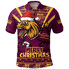 Brisbane Broncos Polo Shirt Merry Christmas Festive Spirit Edition Brisbane Broncos Polo Shirt Merry Christmas Festive Spirit Edition