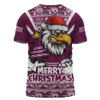 Manly Warringah Sea Eagles T-Shirt Merry Christmas Festive Spirit Edition Manly Warringah Sea Eagles T-Shirt Merry Christmas Festive Spirit Edition