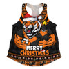 Wests Tigers Women Racerback Singlet Merry Christmas Festive Spirit Edition