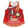 Redcliffe Dolphins Women Racerback Singlet Merry Christmas Festive Spirit Edition Redcliffe Dolphins Women Racerback Singlet Merry Christmas Festive Spirit Edition