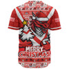 St. George Illawarra Dragons Baseball Shirt Merry Christmas Festive Spirit Edition
