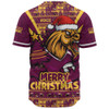 Brisbane Broncos Baseball Shirt Merry Christmas Festive Spirit Edition