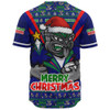 New Zealand Warriors Baseball Shirt Merry Christmas Festive Spirit Edition