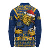 Parramatta Eels Long Sleeve Polo Shirt Merry Christmas Festive Spirit Edition