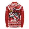 St. George Illawarra Dragons Long Sleeve Polo Shirt Merry Christmas Festive Spirit Edition
