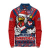 Sydney Roosters Long Sleeve Polo Shirt Merry Christmas Festive Spirit Edition Sydney Roosters Long Sleeve Polo Shirt Merry Christmas Festive Spirit Edition