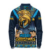 Gold Coast Titans Long Sleeve Polo Shirt Merry Christmas Festive Spirit Edition Gold Coast Titans Long Sleeve Polo Shirt Merry Christmas Festive Spirit Edition