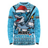 Cronulla-Sutherland Sharks Long Sleeve T-shirt Merry Christmas Festive Spirit Edition Cronulla-Sutherland Sharks Long Sleeve T-shirt Merry Christmas Festive Spirit Edition