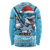 Cronulla-Sutherland Sharks Long Sleeve T-shirt Merry Christmas Festive Spirit Edition Cronulla-Sutherland Sharks Long Sleeve T-shirt Merry Christmas Festive Spirit Edition