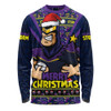 Melbourne Storm Long Sleeve T-shirt Merry Christmas Festive Spirit Edition Melbourne Storm Long Sleeve T-shirt Merry Christmas Festive Spirit Edition