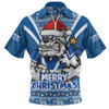 Canterbury-Bankstown Bulldogs Zip Polo Shirt Merry Christmas Festive Spirit Edition
