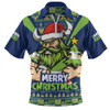 Canberra Raiders Zip Polo Shirt Merry Christmas Festive Spirit Edition Canberra Raiders Zip Polo Shirt Merry Christmas Festive Spirit Edition
