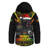 Penrith Panthers Hooded Padded Jacket Merry Christmas Festive Spirit Edition Penrith Panthers Hooded Padded Jacket Merry Christmas Festive Spirit Edition