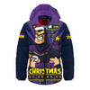 Melbourne Storm Hooded Padded Jacket Merry Christmas Festive Spirit Edition