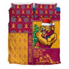 Brisbane Lions Bedding Set Christmas Magic Knit Style Winter Glow Brisbane Lions Bedding Set Christmas Magic Knit Style Winter Glow