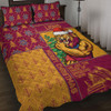 Brisbane Lions Quilt Bed Set Christmas Magic Knit Style Winter Glow Brisbane Lions Quilt Bed Set Christmas Magic Knit Style Winter Glow