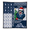 Geelong Cats Quilt Christmas Magic Knit Style Winter Glow