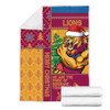 Brisbane Lions Blanket Christmas Magic Knit Style Winter Glow