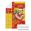 Gold Coast SUNS Blanket Christmas Magic Knit Style Winter Glow