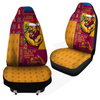 Brisbane Lions Car Seat Cover Christmas Magic Knit Style Winter Glow Brisbane Lions Car Seat Cover Christmas Magic Knit Style Winter Glow