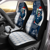 Geelong Cats Car Seat Cover Christmas Magic Knit Style Winter Glow