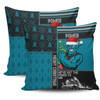 Port Adelaide Pillow Cases Christmas Magic Knit Style Winter Glow