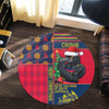 Adelaide Crows Round Rug Christmas Magic Knit Style Winter Glow