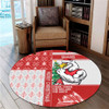 Sydney Swans Round Rug Christmas Magic Knit Style Winter Glow