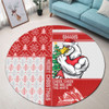 Sydney Swans Round Rug Christmas Magic Knit Style Winter Glow