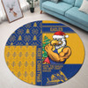 West Coast Eagles Round Rug Christmas Magic Knit Style Winter Glow West Coast Eagles Round Rug Christmas Magic Knit Style Winter Glow